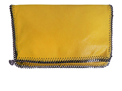 Falabella Clutch, Faux Leather, Yellow, 278014 W9132, 3